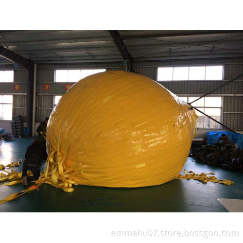 2T/5T/30T PVC PU Load testing water bag with shackles